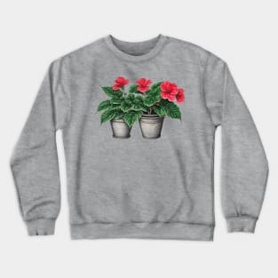 Begonia Flowers Crewneck Sweatshirt